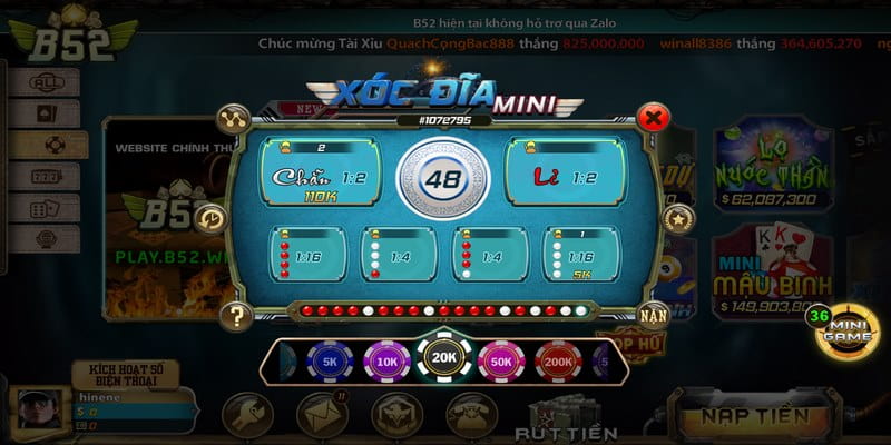 xóc đĩa online B52 Top nhà cái xóc đĩa online B52 hiện nay